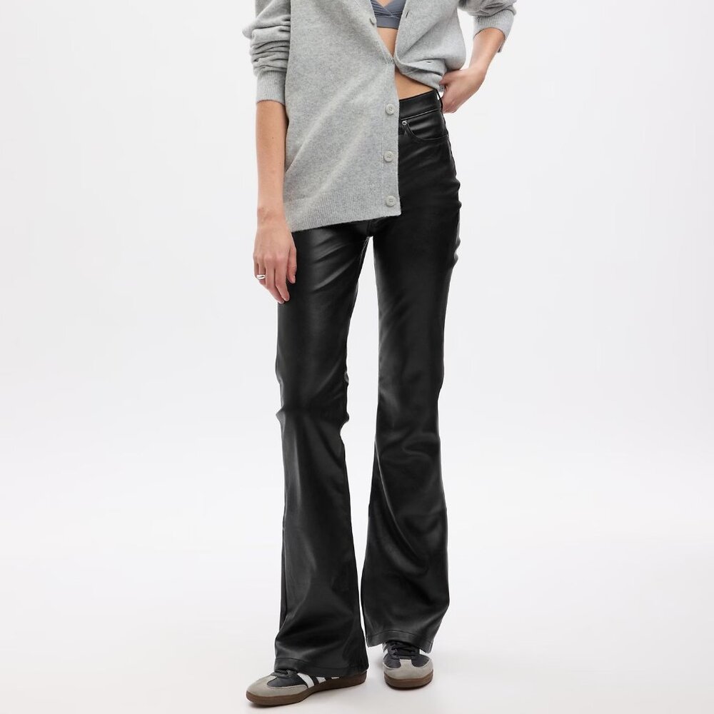 Gap Faux Leather Flares
